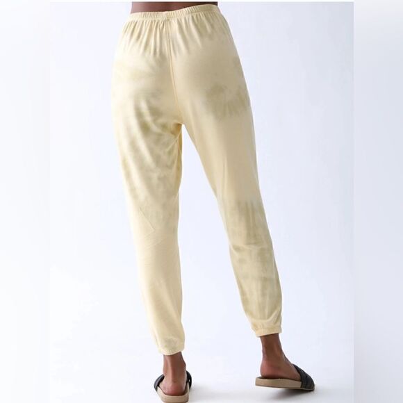 Electric & Rose tie dye sweatpants in yellow and green. NWT   Large - Picture 2 of 8